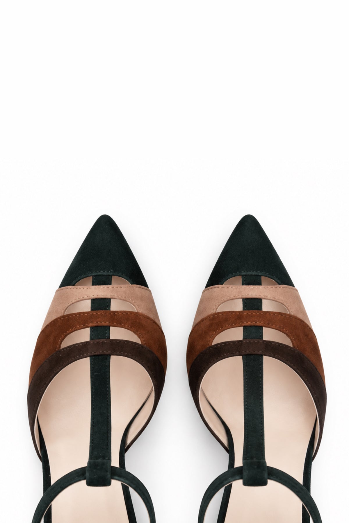 Décolleté mary jane - VERDE/BEIGE/CUOIO