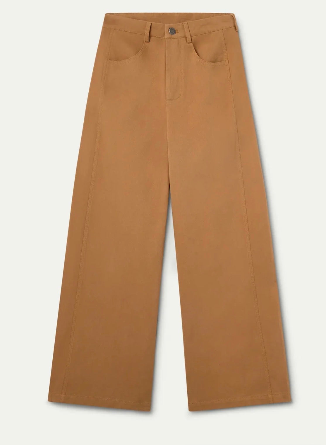 Jeans a palazzo - CAMMELLO