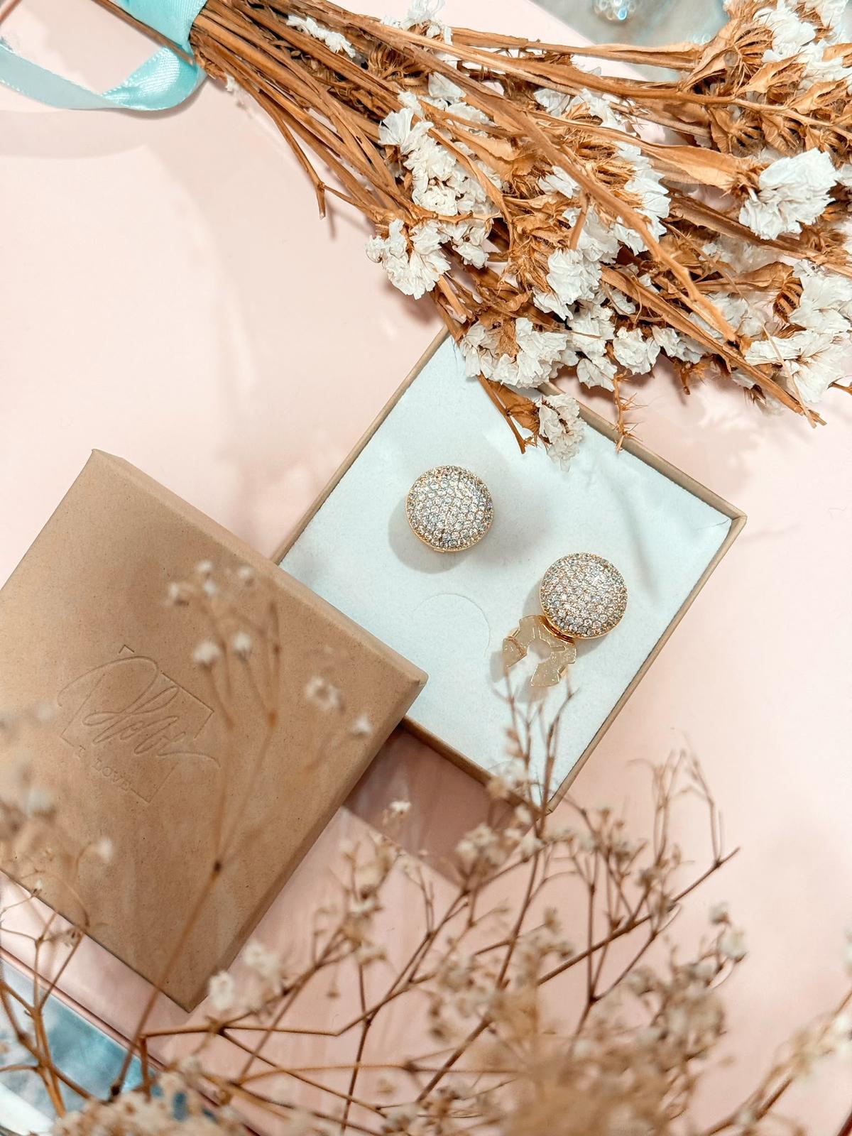 Copribottone strass - ORO