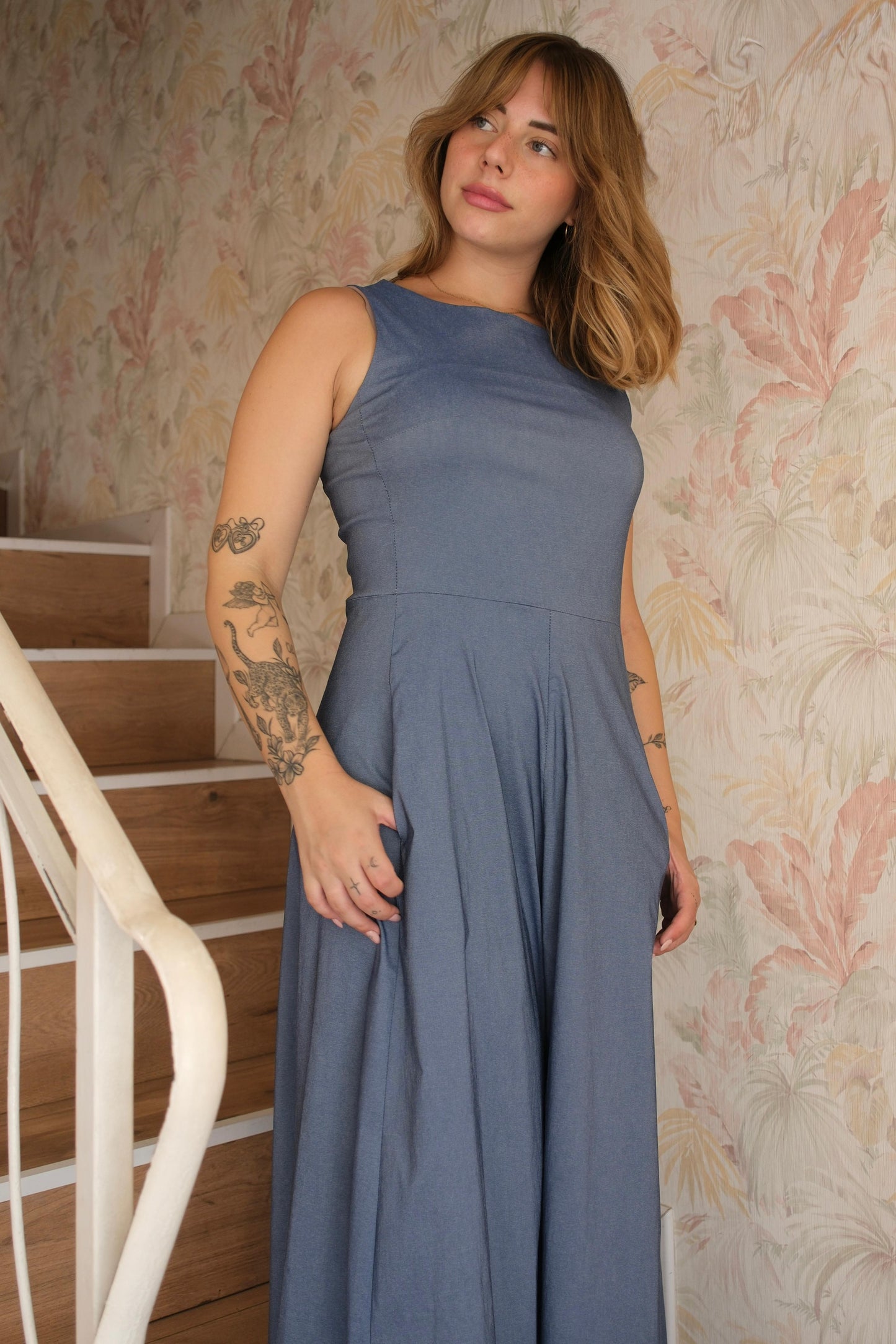 Tuta pantalone - AZZURRO CIELO