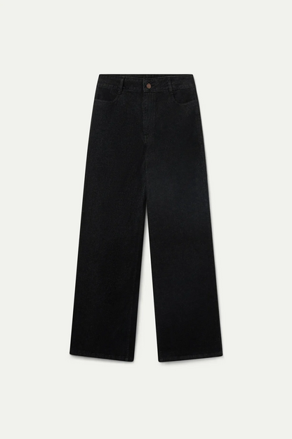 Jeans con tasche a cuore - NERO