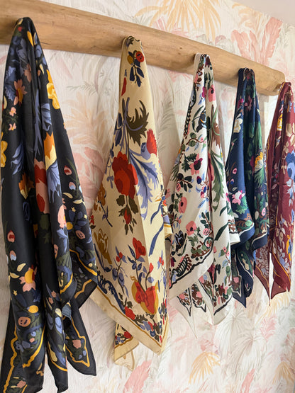 Foulard fantasia fiori - GIALLO