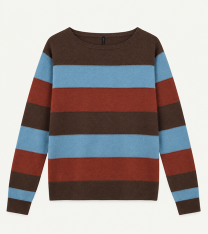 Maglione tre colori - RUGGINE