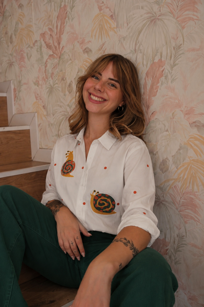 Jeans a palazzo- VERDE