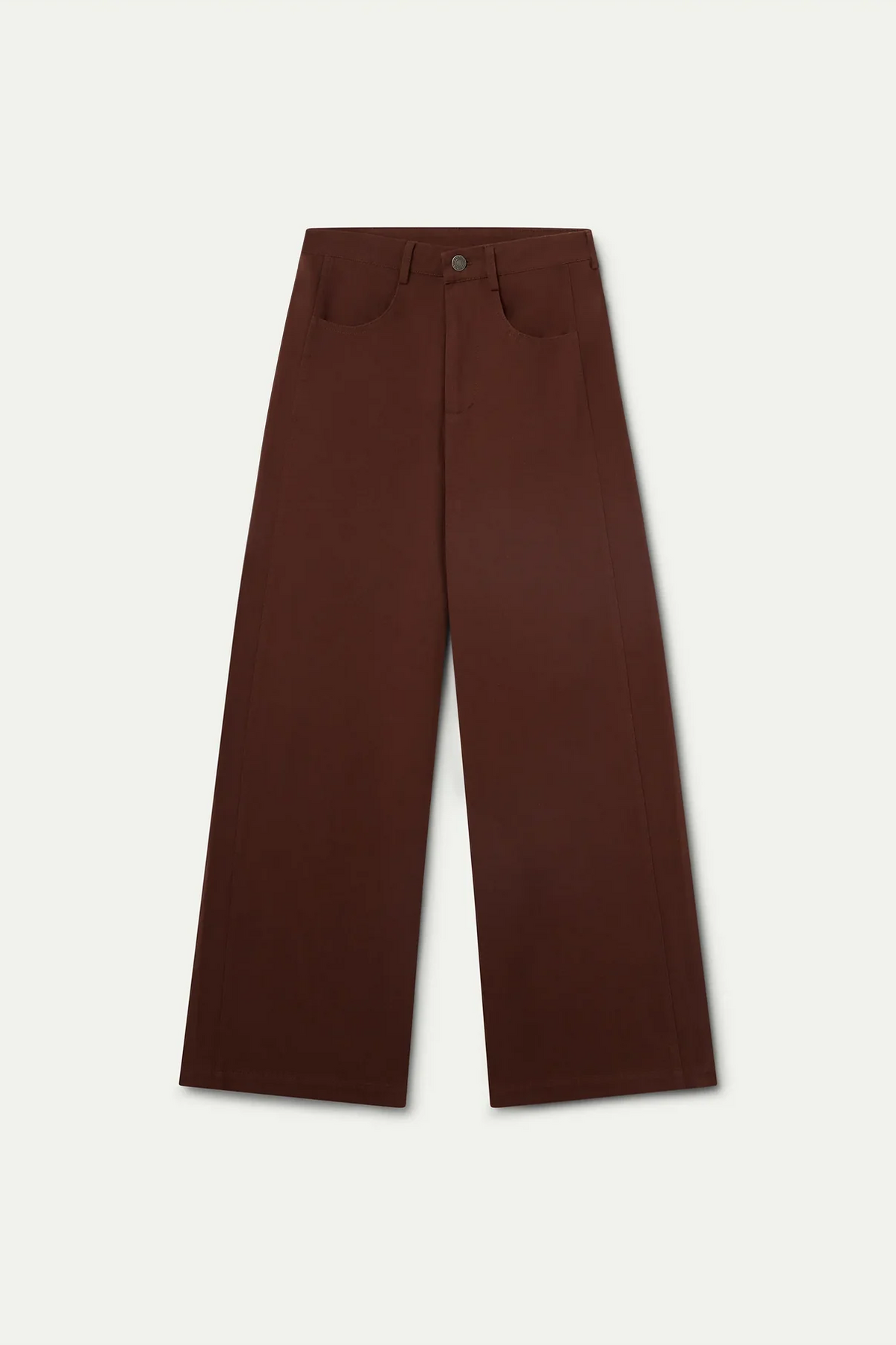 Jeans a palazzo - MARRONE