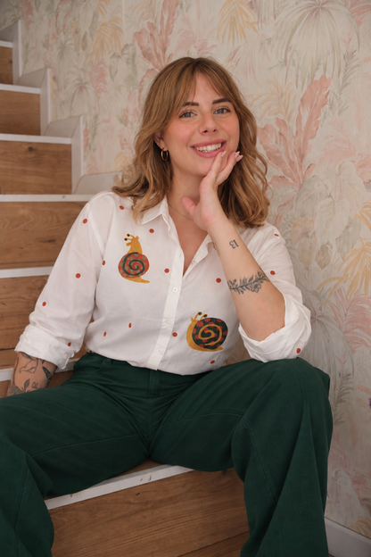 Jeans a palazzo- VERDE