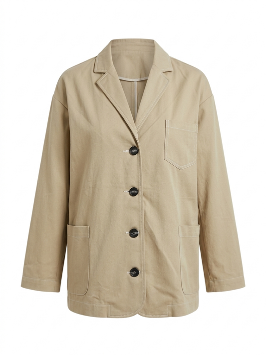 Giacca in tessuto - BEIGE