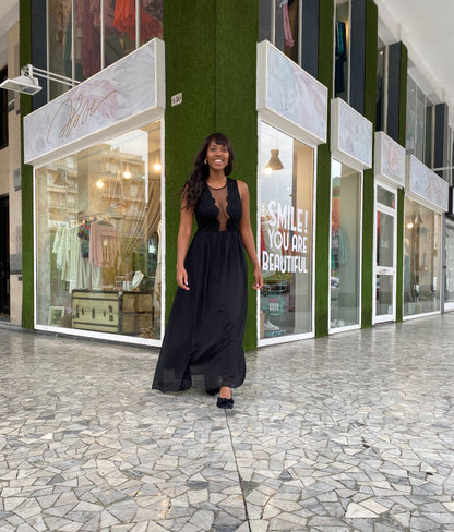 Abito W762p20 cerimonia - NERO